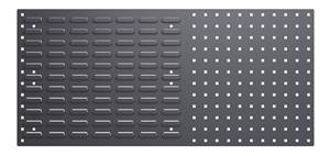 Bott cubio Combination panel 990mm wde x 457mm high. 1/2 perforated (square hole) panel for use with tool hooks and 1/2 louvre panel for use with plastic containers.... Bott Combination Panels | Perfo Shadow Boards | Louvre Panels